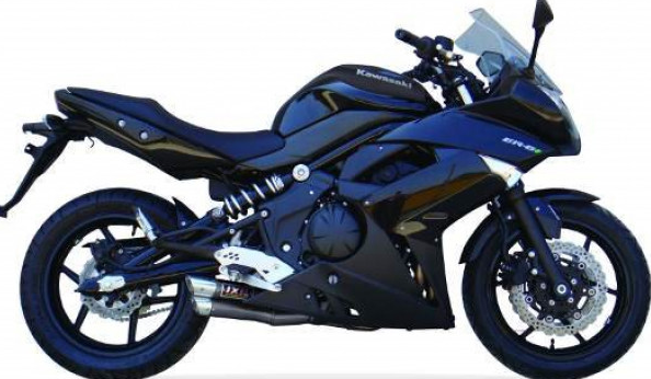 IXIL HYPERLOW BLACK XL silenciador trasero de acero inoxidable para Kawasaki ER 6 F / N, Versys 650