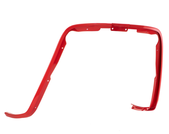 Protector de piernas de tubo mono ranura rojo para Vespa Primavera/Sprint 50-150ccm