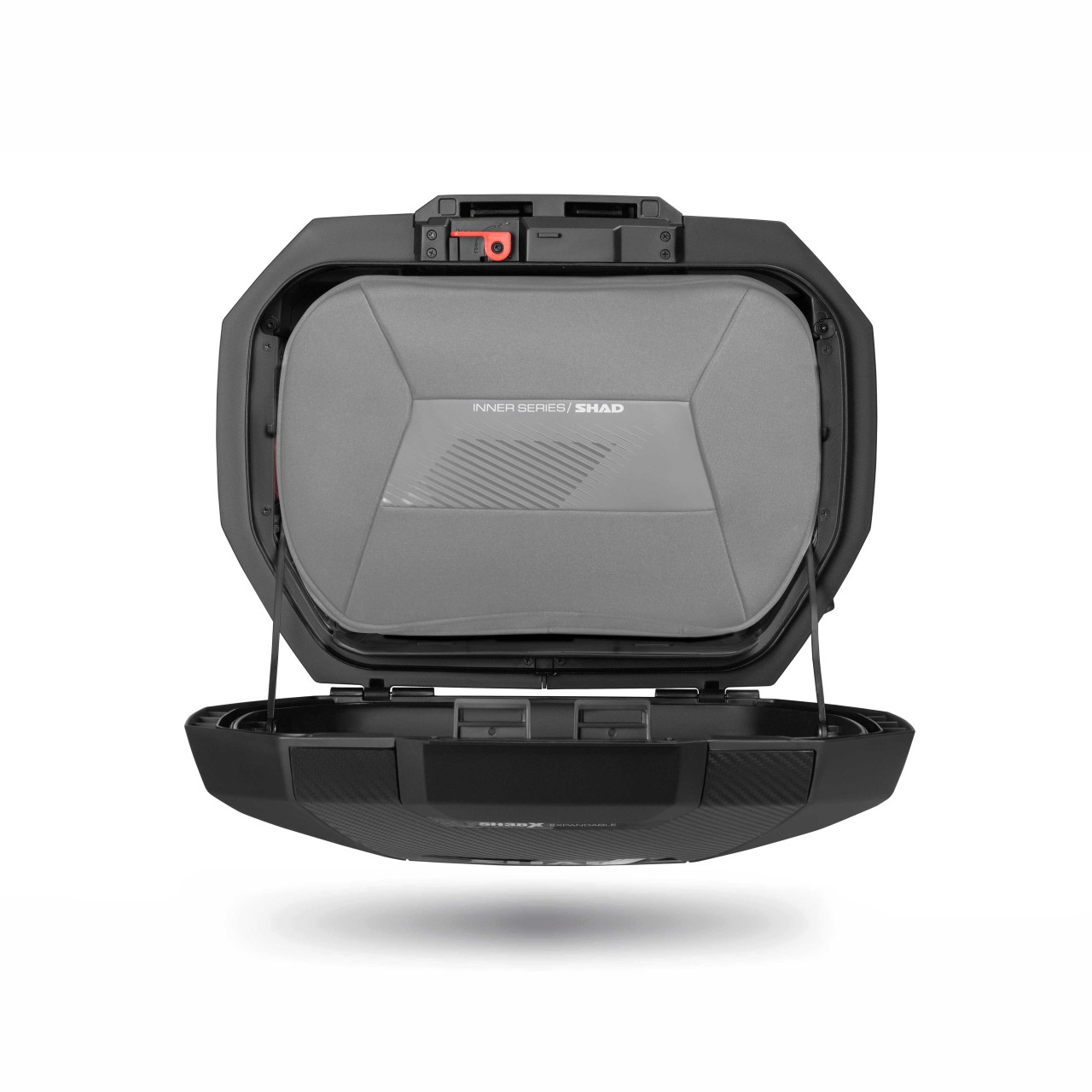 Juego de maletas laterales Shad SH38X ampliables, acabado de carbono / negro, 38 l