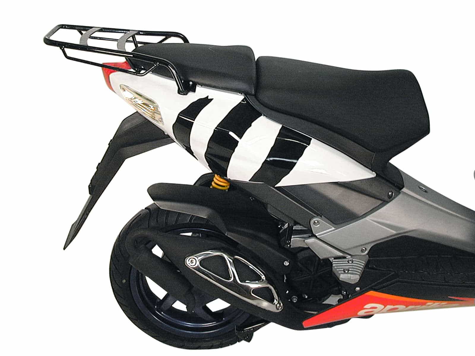 Portaequipajes tubular negro para Aprilia SR 50 R/Factory (05-21) Hepco & Becker