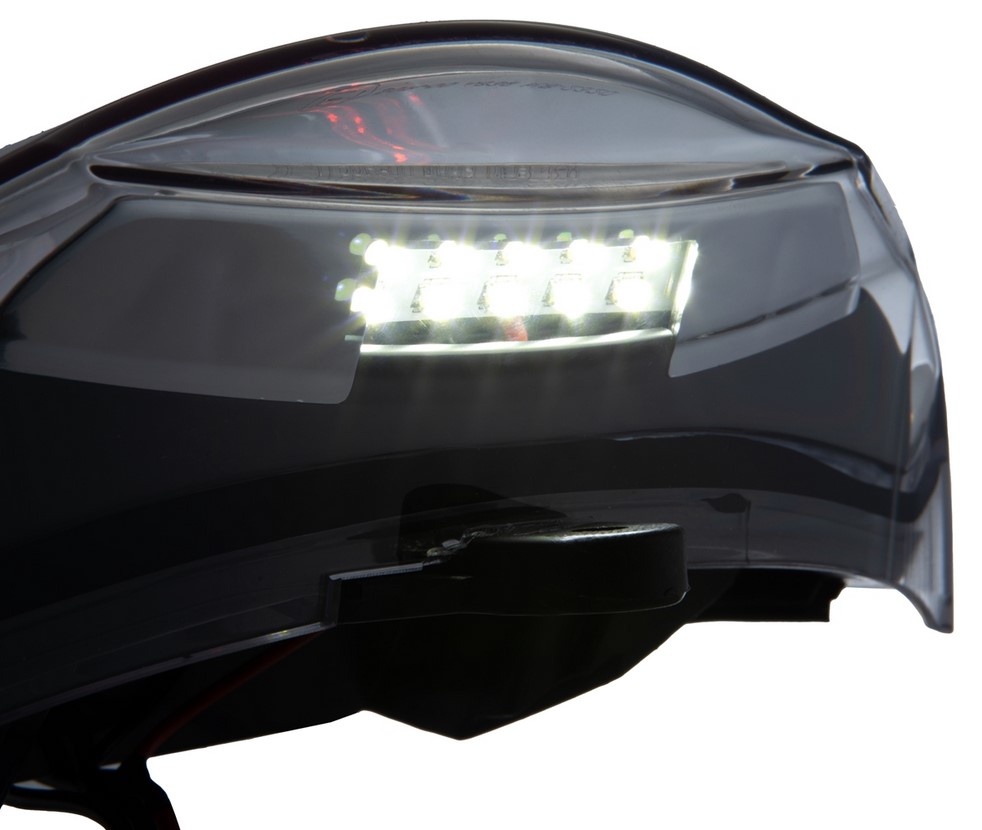 Piloto trasero MK II LED para Vespa GTS/GTS Super/GTV 125-300cc HPE ('18-), transparente