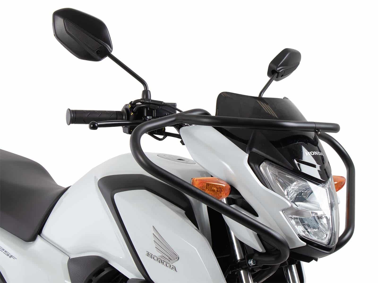 Barra de protección delantera negra para Honda CB 125 F (21-25) Hepco & Becker