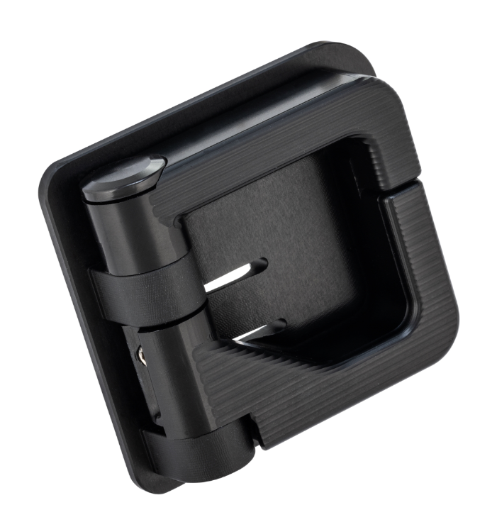 Gancho portaequipajes para Vespa GTS/GTS Super 125/300cc (`22-), aluminio, anodizado negro mate