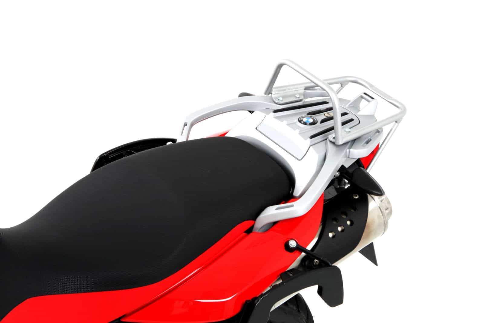Portaequipajes superior tubular plata para BMW G 650 GS (11-16)/Sertao (12-16) Hepco & Becker