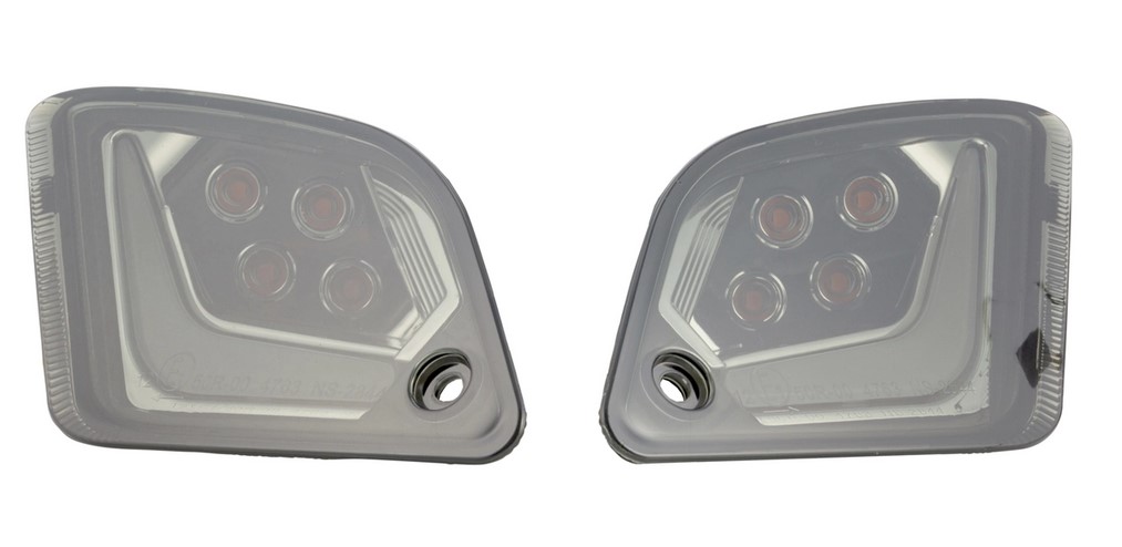 Kit intermitentes traseros izquierdo/derecho para Vespa GTS/GTS Super/GTV 125-300cc ('14-22), tintados