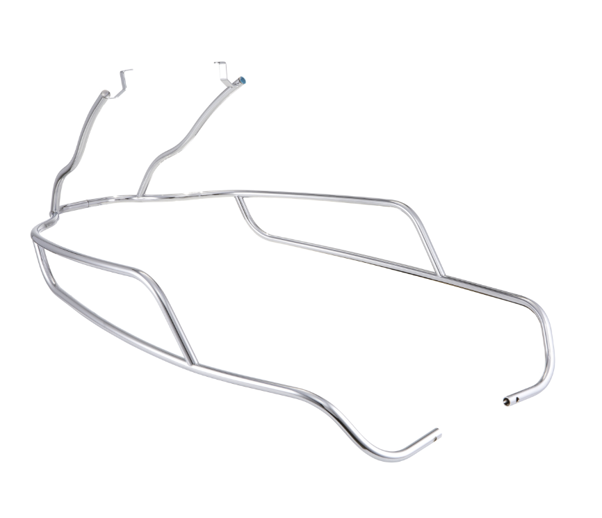 Cubrebarras lateral trasero para Vespa GTS /GTS Super /GTV /GT 60, 125-300ccm, cromado