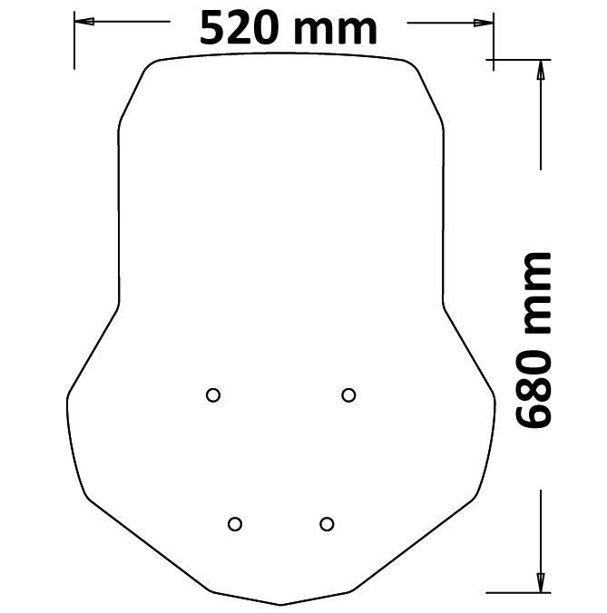 Parabrisas Classic transparente para Aprilia SR GT 125 / 200