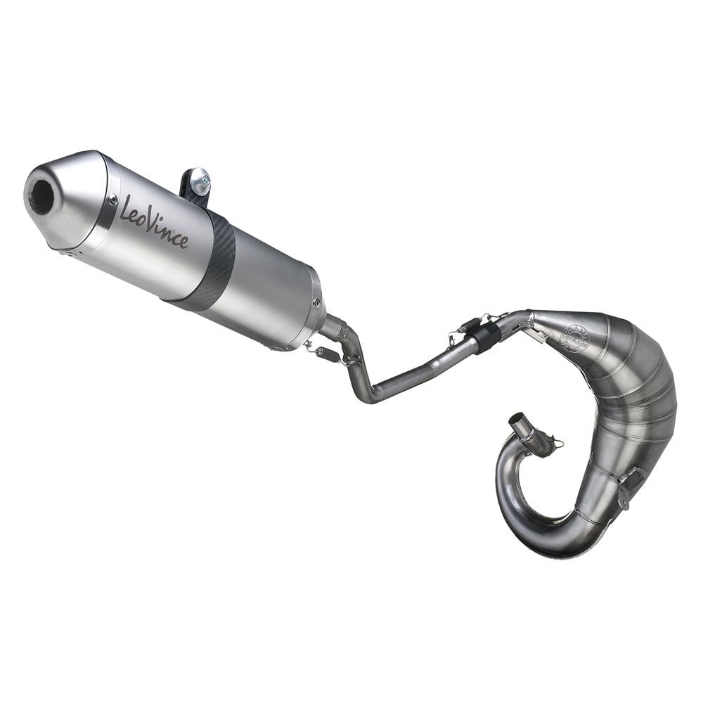 LeoVince, sistema de escape Hand Made X-Fight, acero para Yamaha TZR 50 (Bj.03-13)