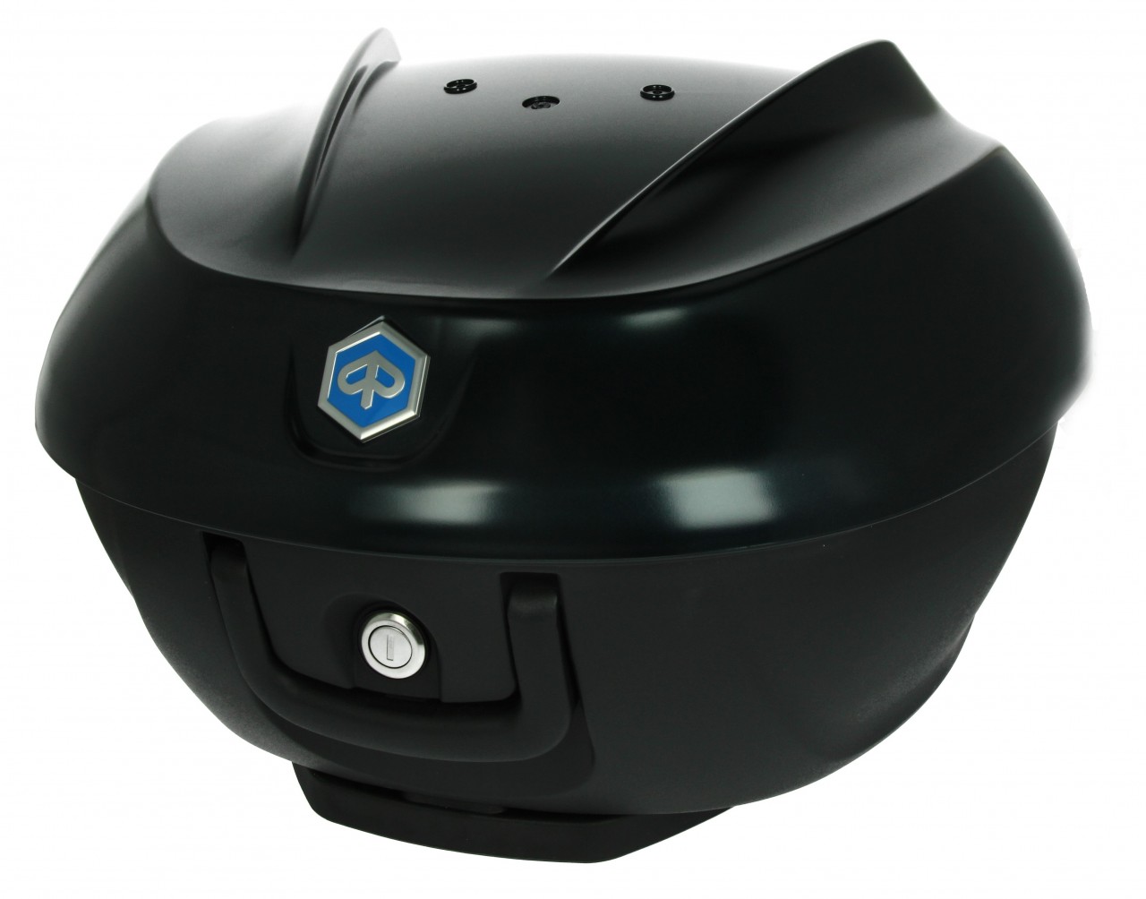 Kit topcase 36L. negro mate metalizado N12 Original Piaggio para Beverly HPE (incl. placa de montaje)