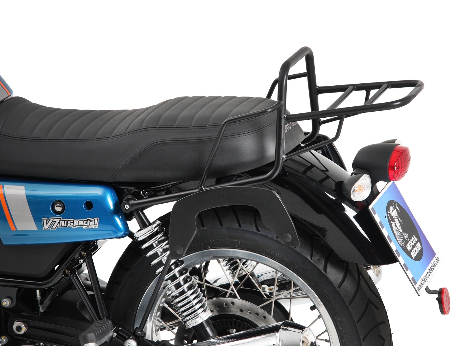 Barra lateral C-Bow cromada para V 7 III stone/ special/ Anniversario/ Racer (Bj.17-)