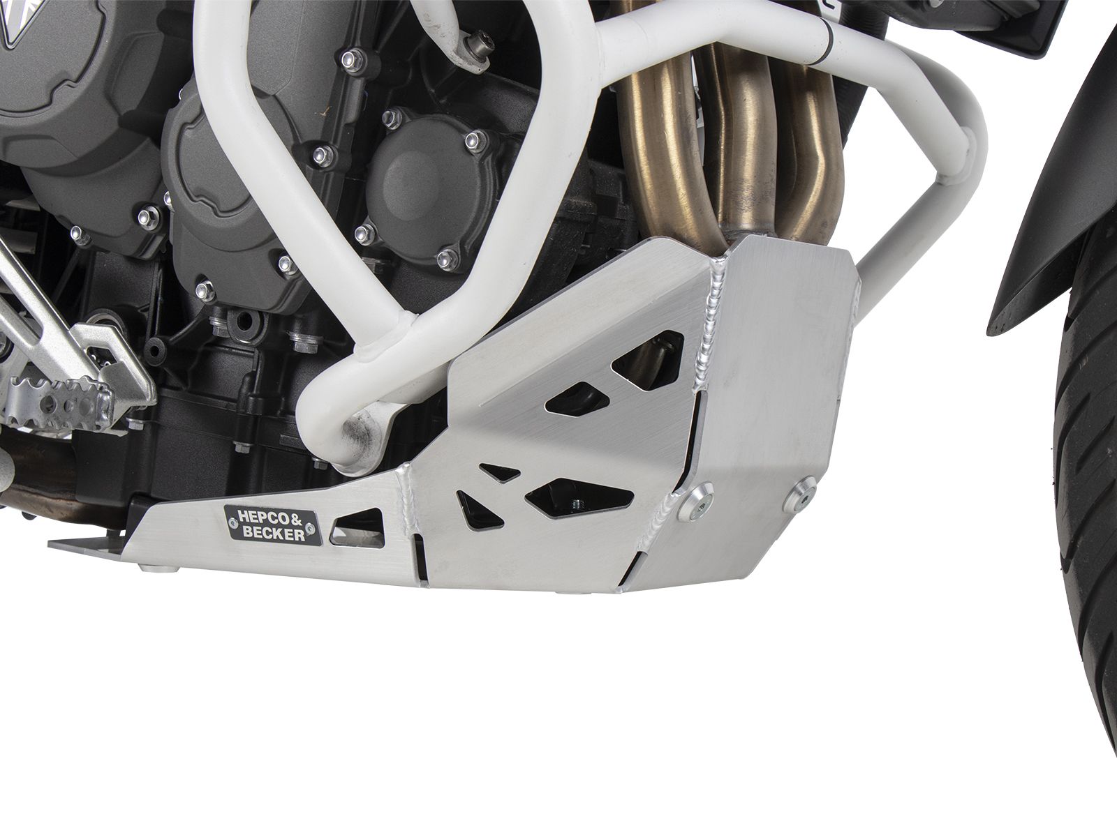 Placa de protección del motor de aluminio para Triumph Tiger 900 GT / Pro (24-) Hepco & Becker