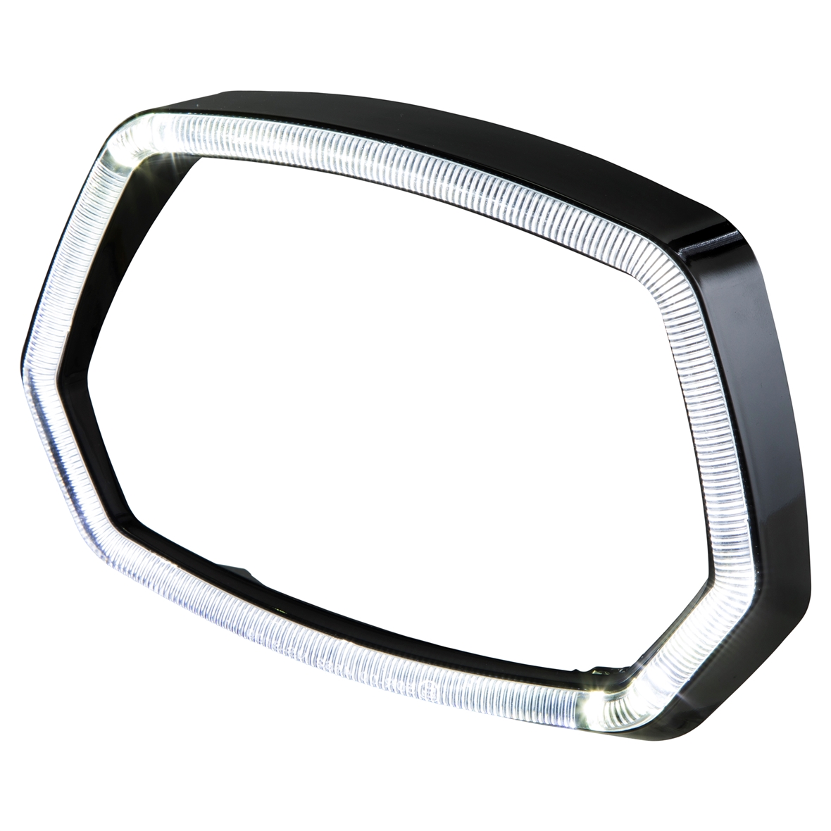 Anillo de luz LED negro brillante para Vespa Sprint 125/150cc 4T ('13-'18)