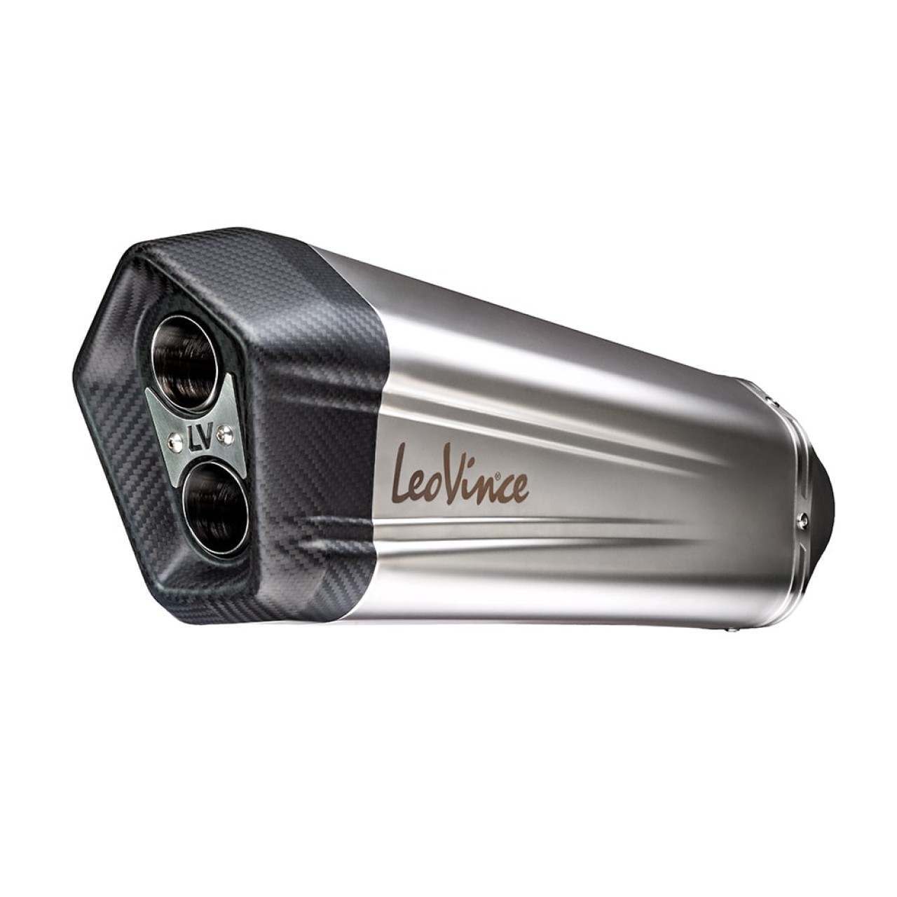 Sistema de escape LeoVince LV-12 para BMW R 1200 /1250 GS /Adventure, plata, slip on, E-certificado