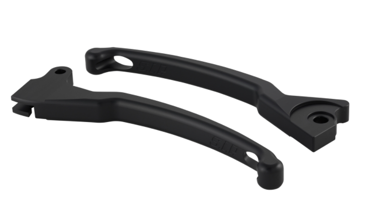 Juego de palanca deportiva de freno izquierda/derecha para Vespa LX/LXV/S/Primavera/Sprint 50-150ccm, negro mate