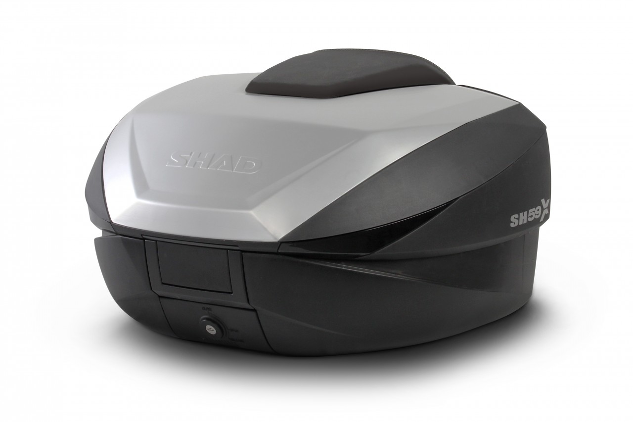 Baúl Shad SH59X, negro con tapa de aluminio, 58 l
