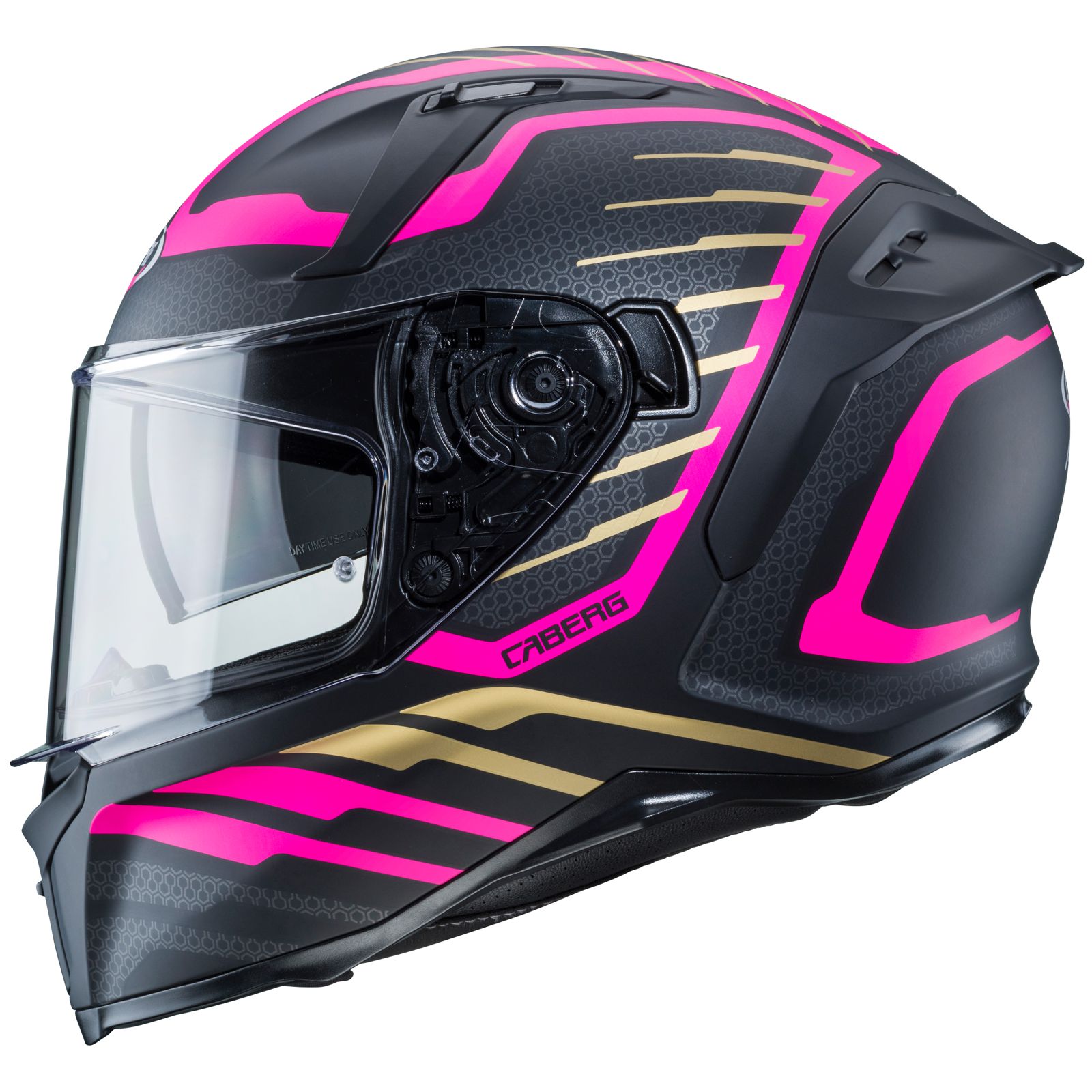 Casco Caberg Avalon Forge, negro mate/oro fucsia