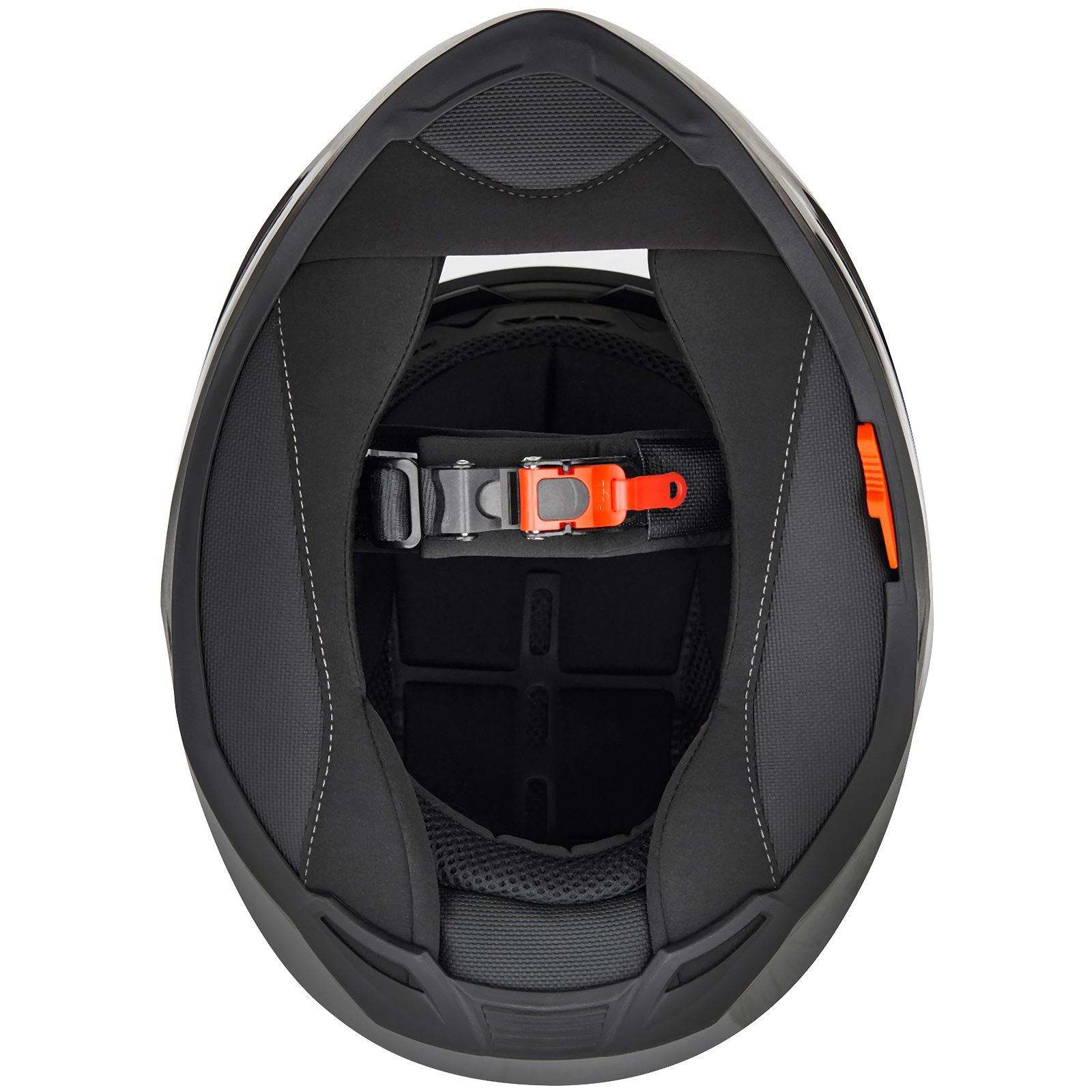 Casco integral Germot GM 330, negro mate/rojo