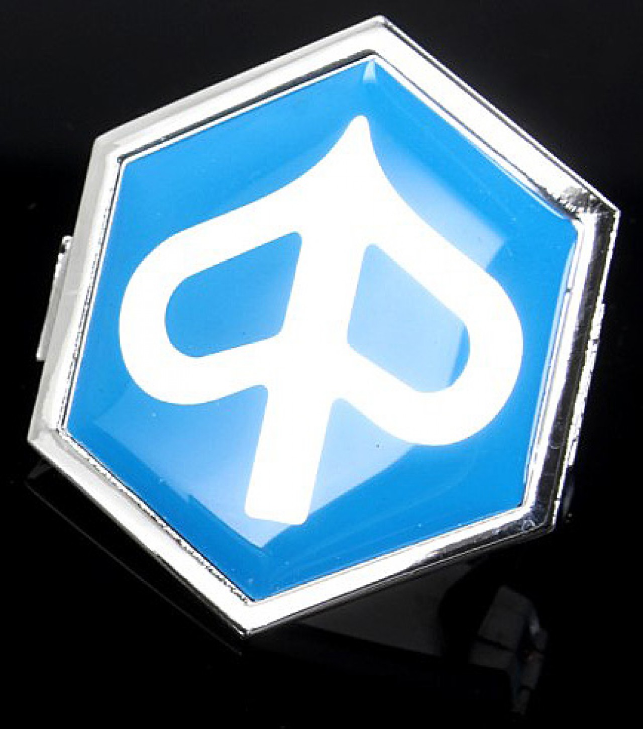 Emblema "PIAGGIO" cascada, azul