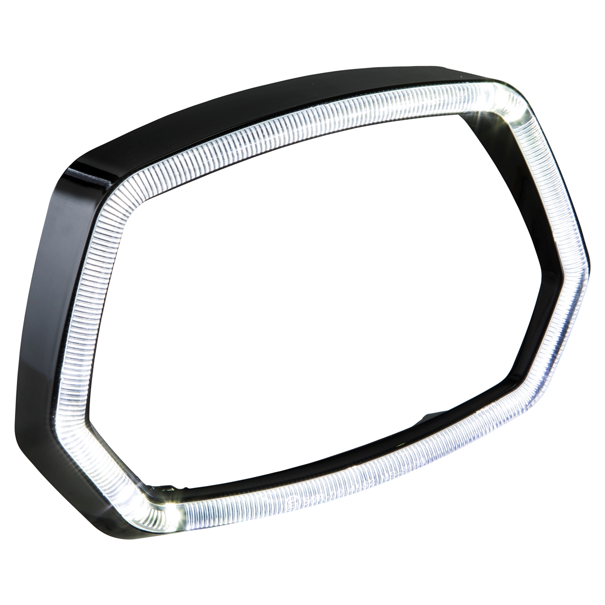 Anillo de luz LED negro brillante para Vespa Sprint 125/150cc 4T ('13-'18)