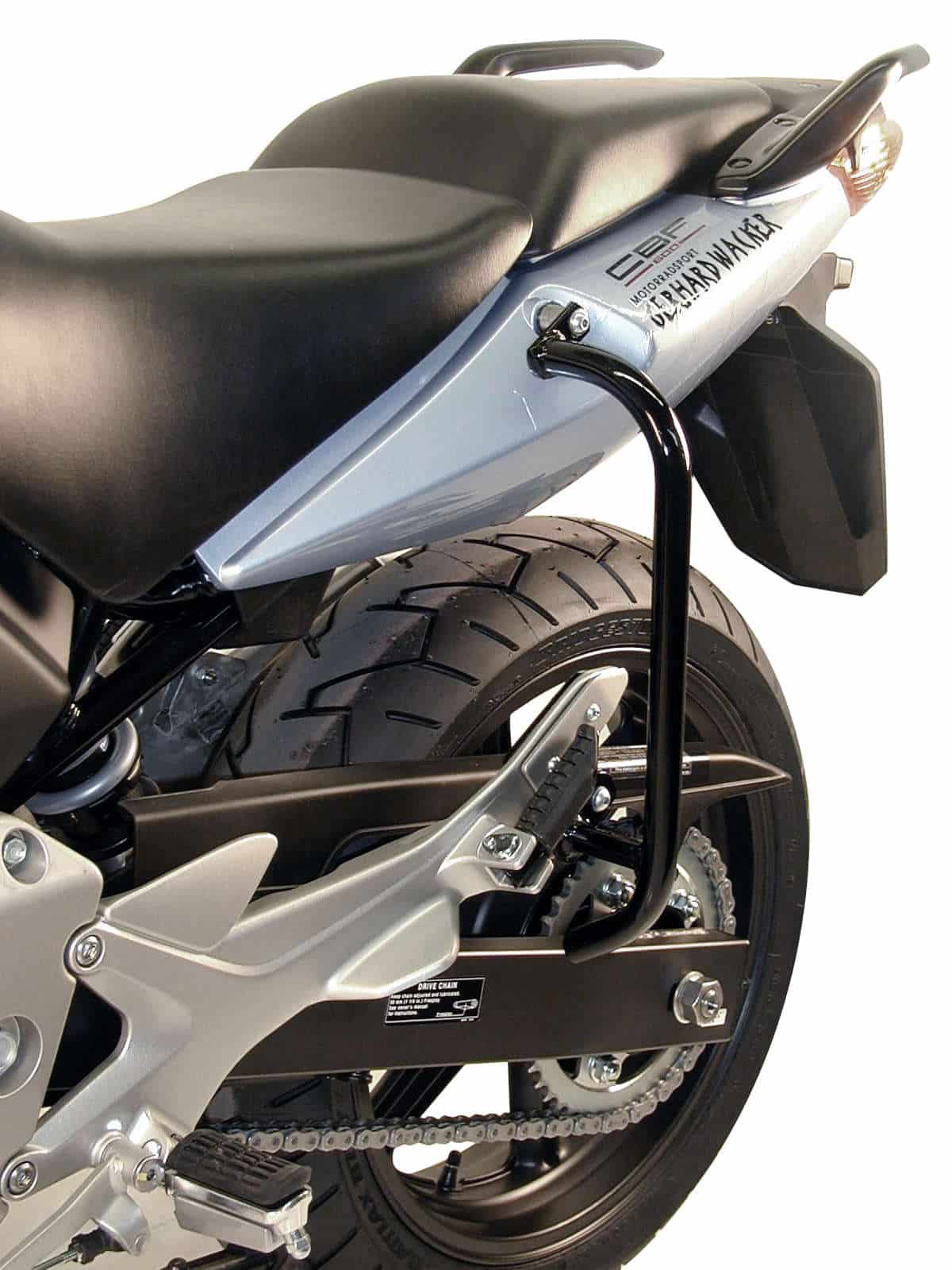 Barra de protección trasera negra para Honda CBF 500 (04-08) Hepco & Becker