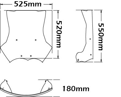 Parabrisas alto tipo original para BMW R 1200 GS
