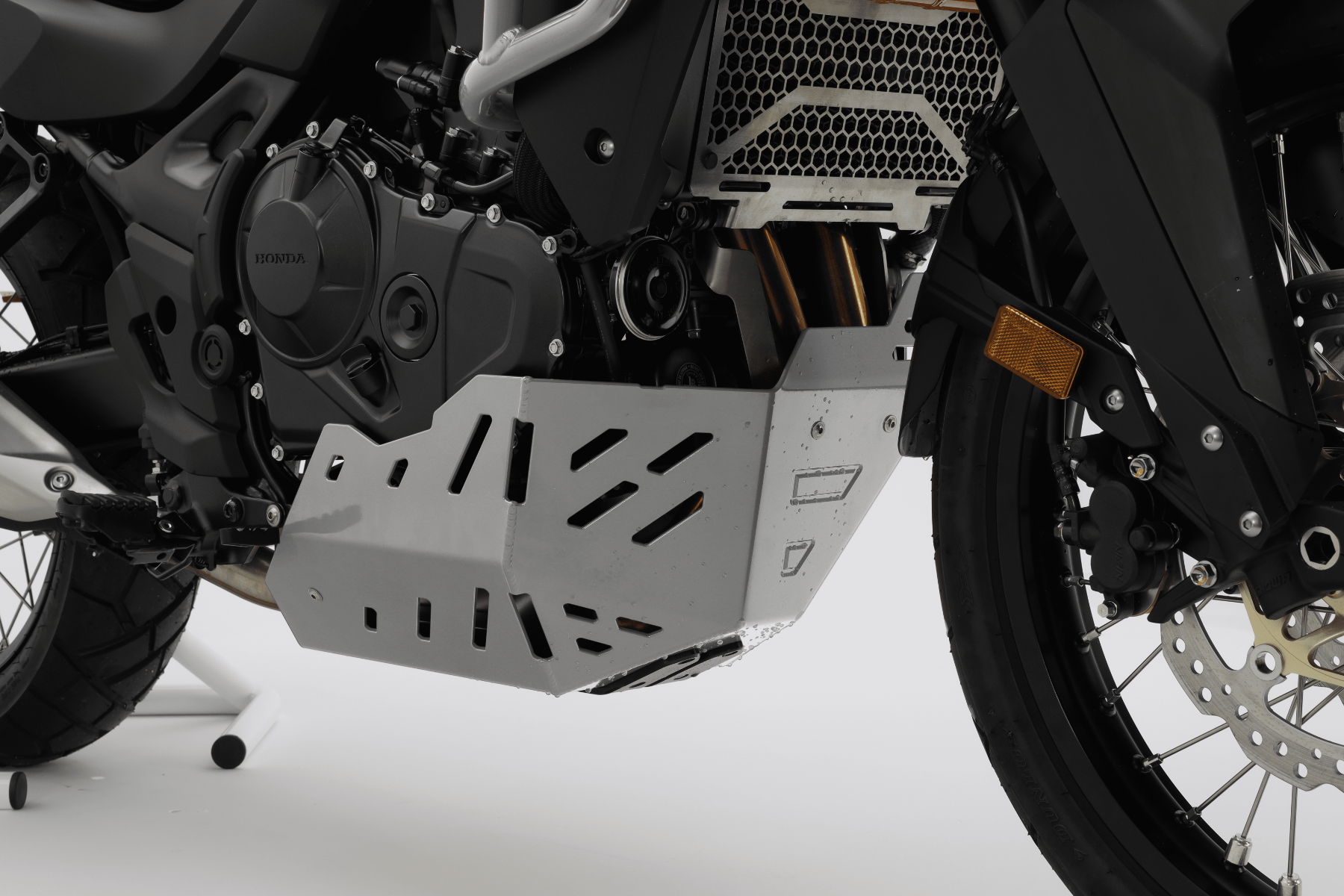 Placa de protección del motor de aluminio para Honda XL 750 Transalp, gris