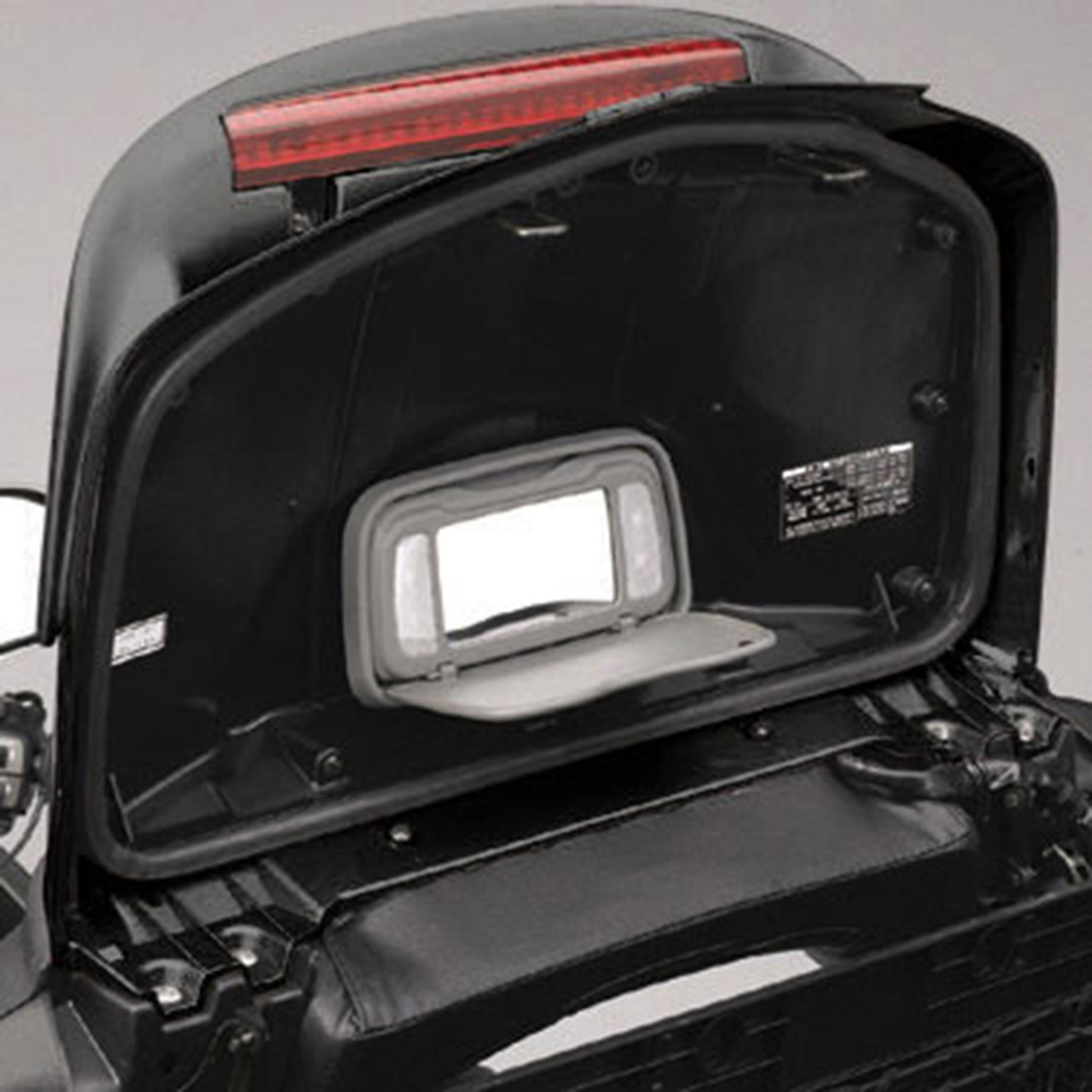 Iluminación original de la Honda Gold Wing Top Case con espejo