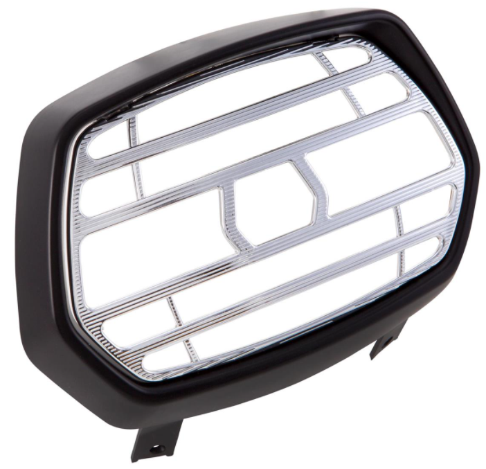 Rejilla del faro negro mate para Vespa Sprint 50-150ccm 2T/4T, rejilla - cromada
