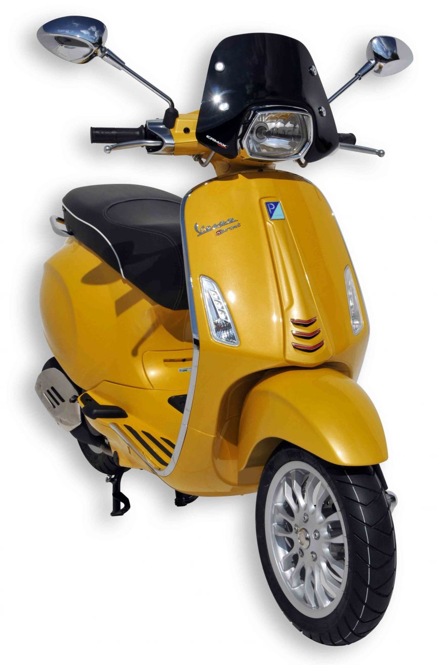 Parabrisas Ermax Piccolo para Vespa Sprint - negro