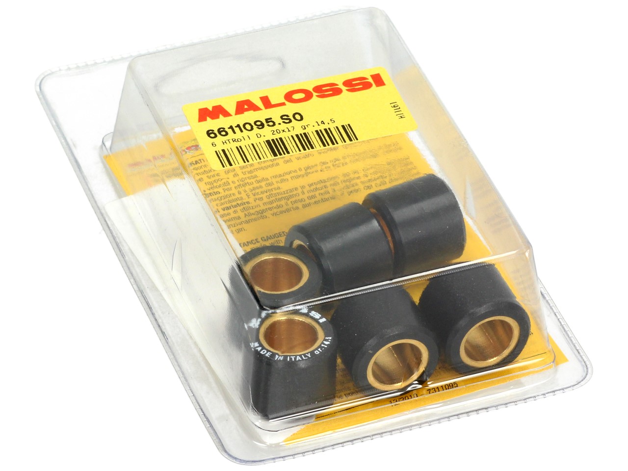 Juego de rodillos de variador Malossi, 20x17 mm, 14,5 g, pieza: 6