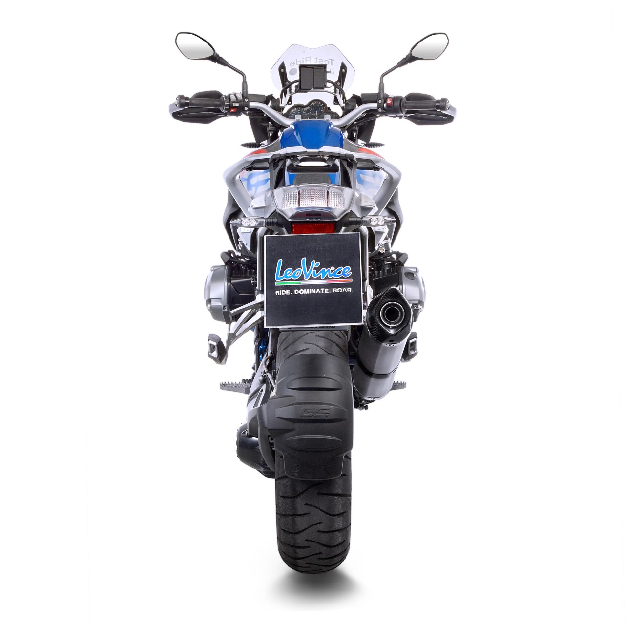 Sistema de escape LeoVince LV One Evo para BMW R 1200 GS /Adventure, plata, slip on, Euro4, certificado E