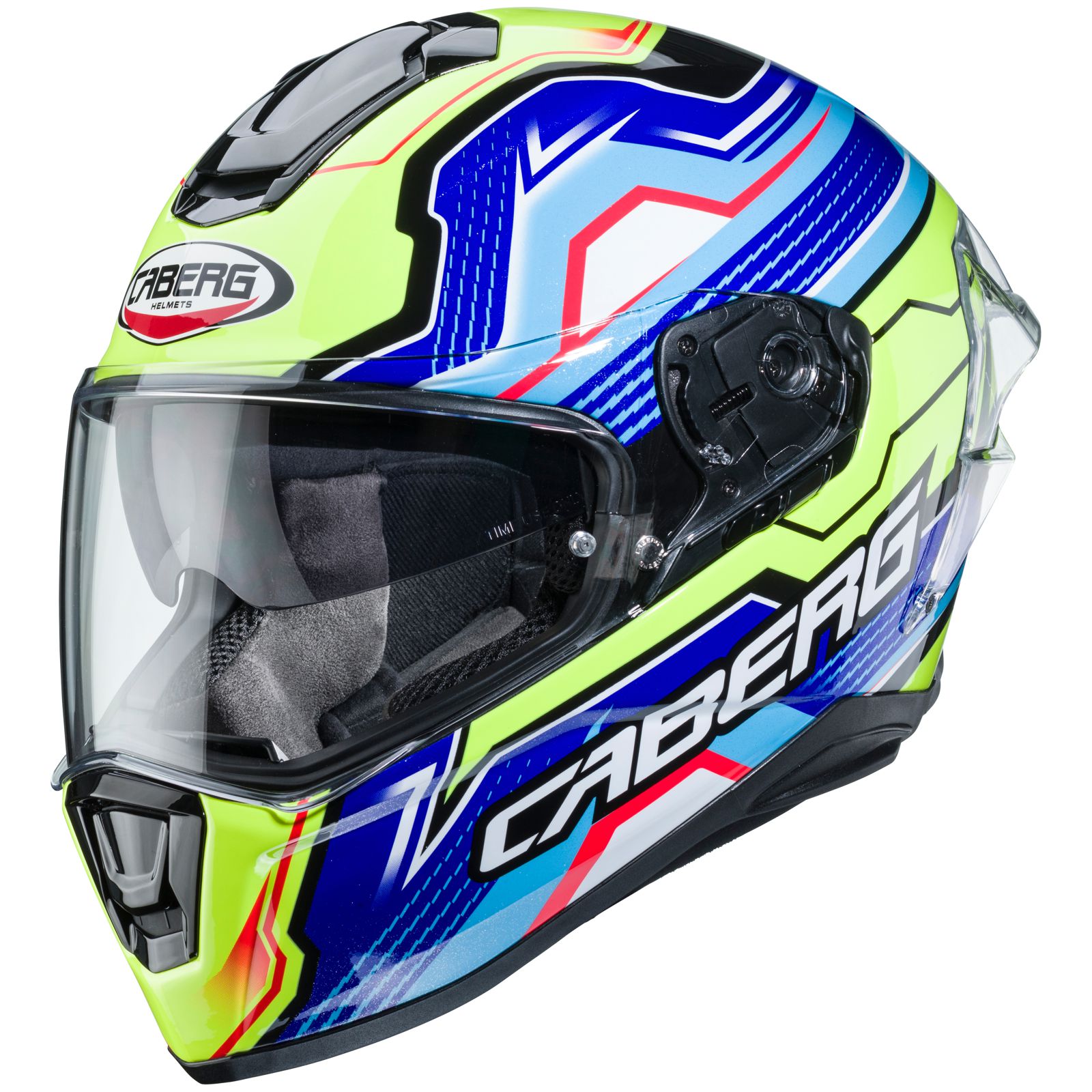 Casco Caberg Drift Evo LB29, negro/azul-amarillo