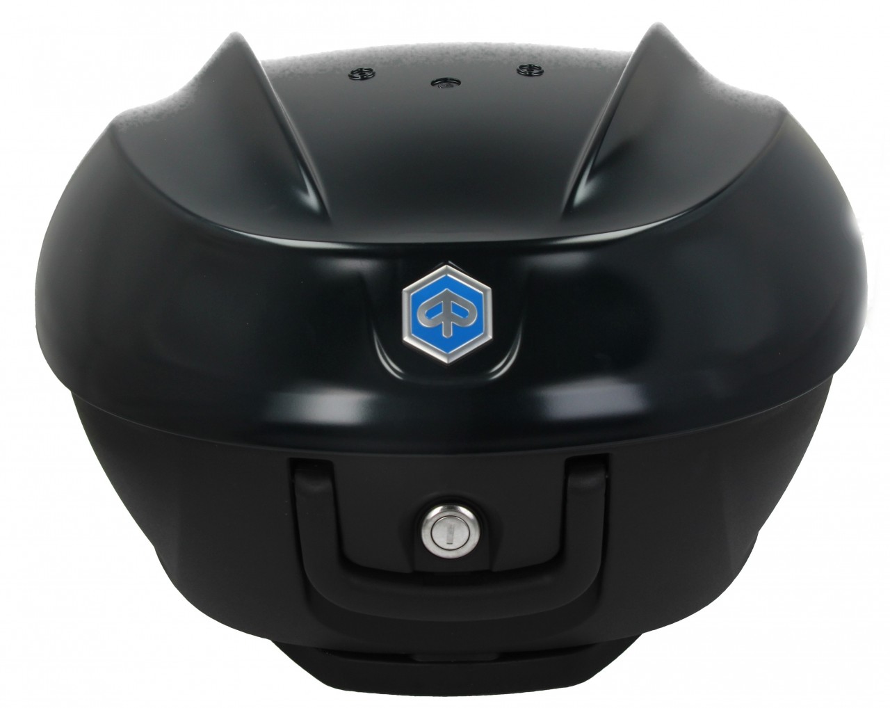 Kit topcase 36L. negro mate metalizado N12 Original Piaggio para Beverly HPE (incl. placa de montaje)