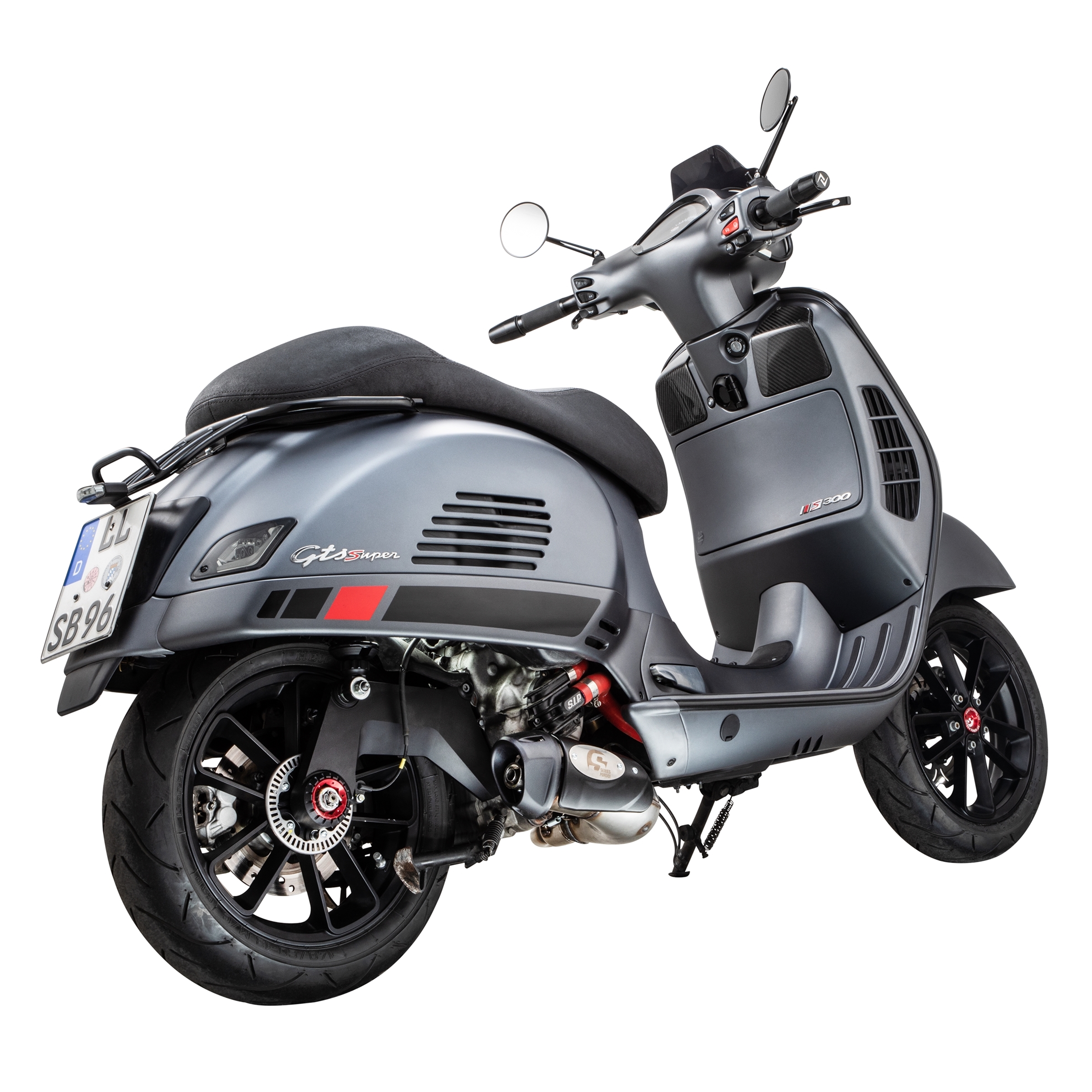 Escape Racing para Vespa GTS/GTS Super/GTV/GT 60 125-300cc es decir, 4T, LC, acero inoxidable