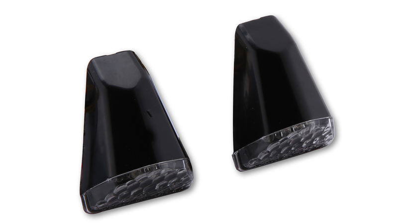 HIGHSIDER Smart Swift Indicador LED carenado carcasa negra / lente transparente (par), delantero y trasero