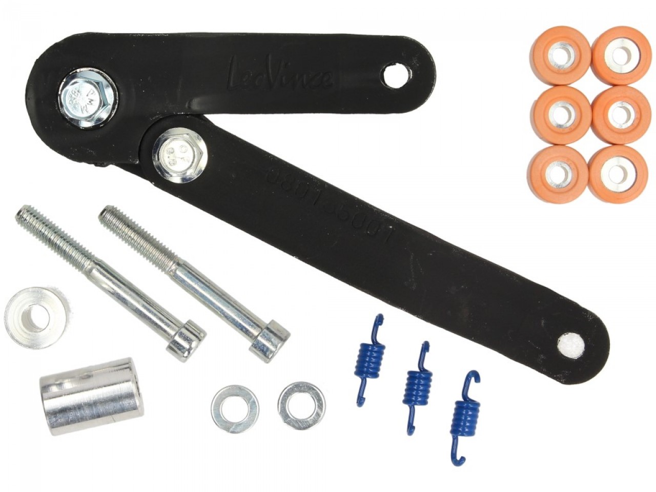 Sistema de escape LeoVince Touring, acero, sistema completo para Aprilia / Piaggio