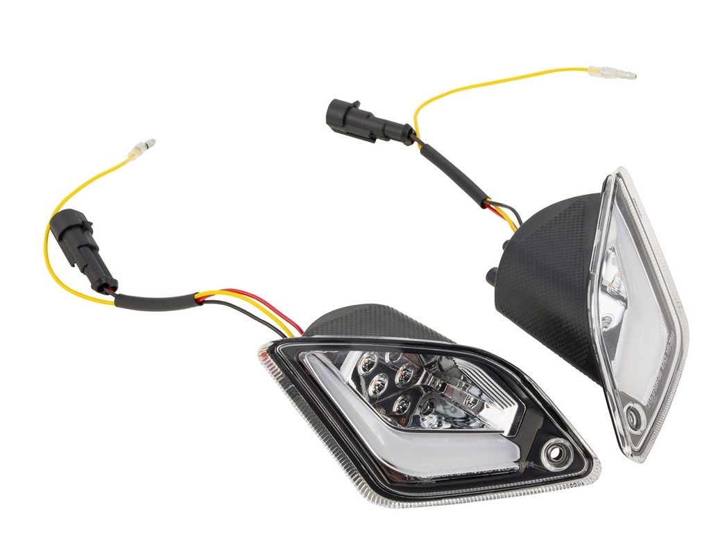 Kit de indicador trasero izquierdo/derecho para Vespa GTS/GTS Super/GTV/GT 60/GT/GT L ('03-'13), transparente