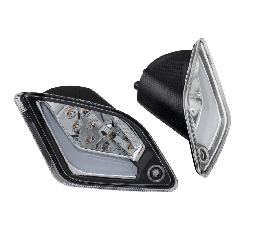 Kit de intermitentes delantero y trasero para Vespa GTS/GTS Super/GTV 125-300cc, transparente