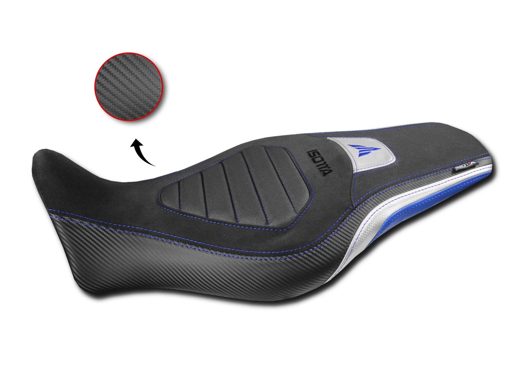 Funda de asiento "Confort" azul para Yamaha MT-09 (21-23)
