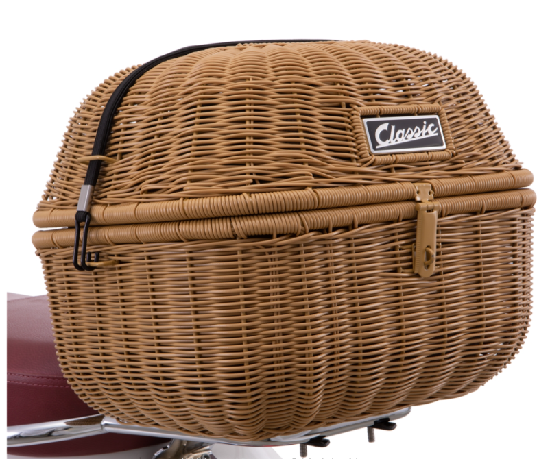 Portaequipajes clásico para Vespa, marrón