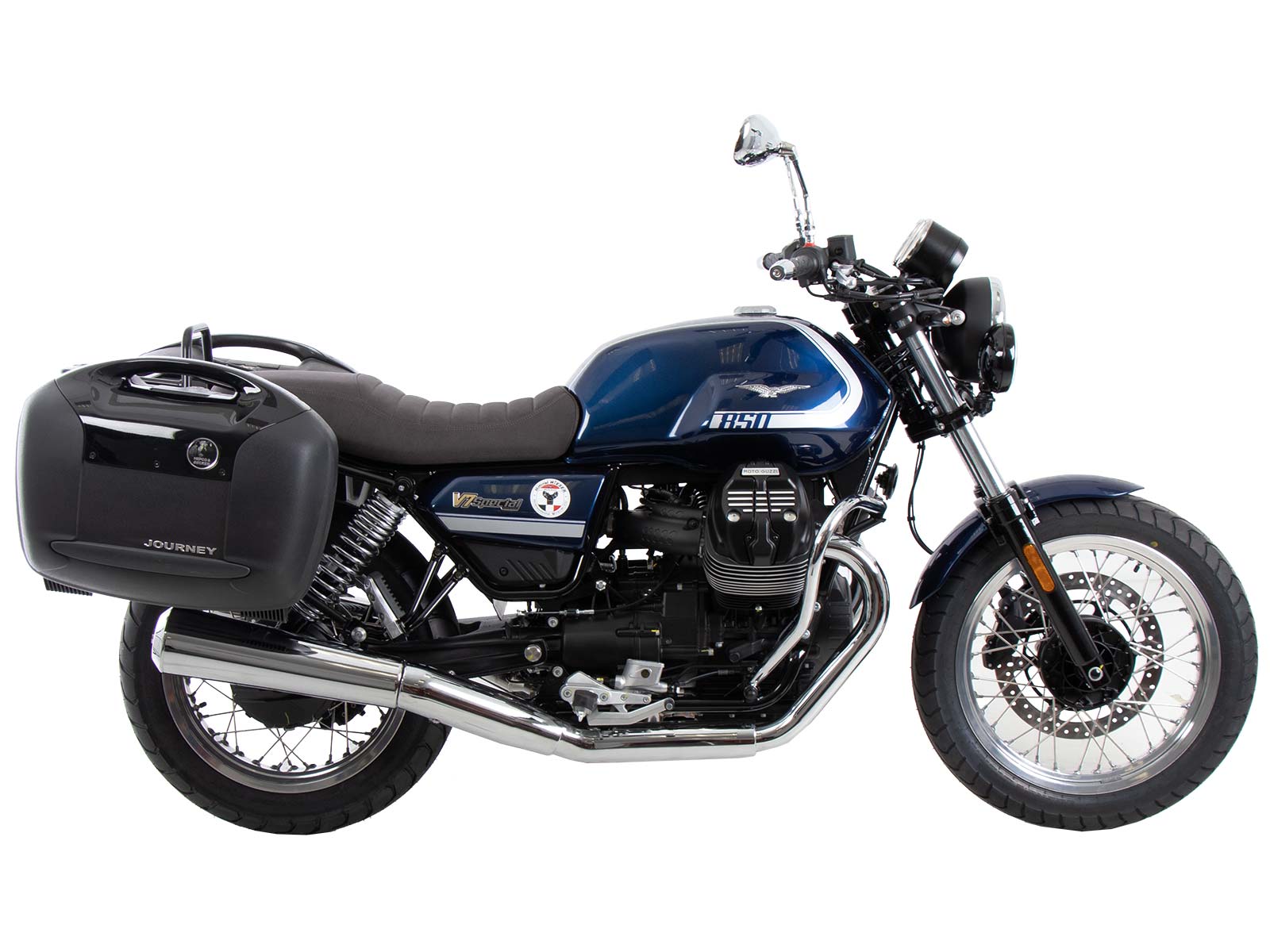 Portaequipajes negro para Moto Guzzi V7 Special/Stone/Centenario (21-24) Hepco & Becker