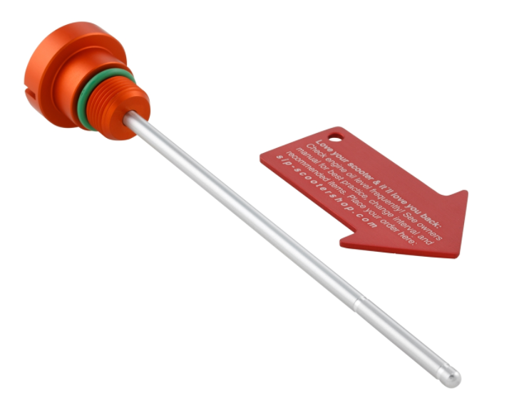 Tornillo de llenado de aceite aceite de motor para Vespa Primavera/​Sprint 125-150ccm i.e. 3V 4T CA, naranja
