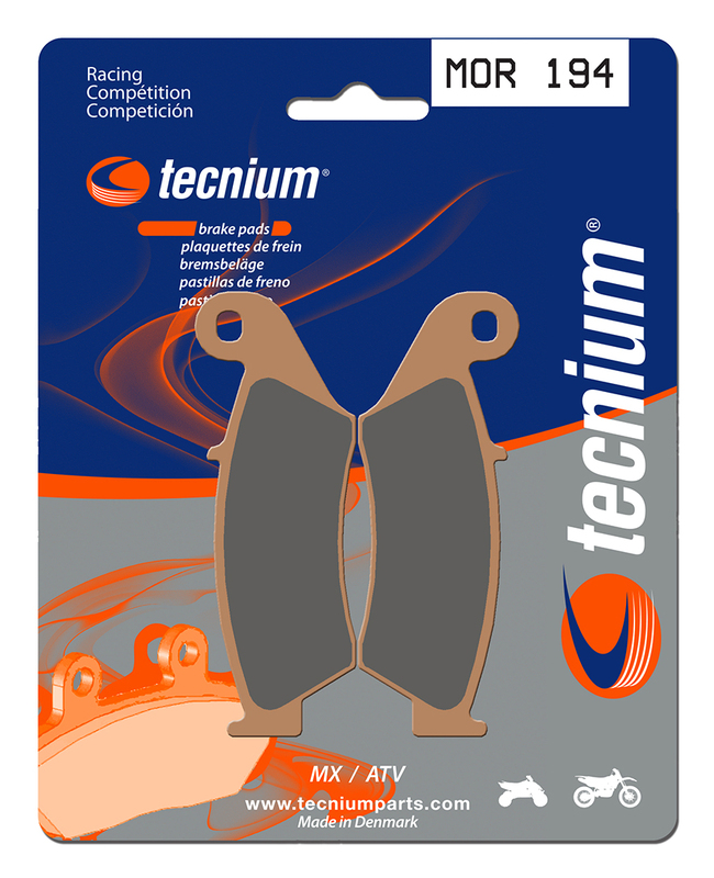 Tecnium Racing MX/ATV pastillas de freno de metal sinterizado - MOR194