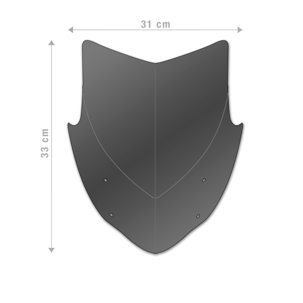 Aerosport parabrisas para KTM 125 Duke / 390 Duke (17-21) - Barracuda