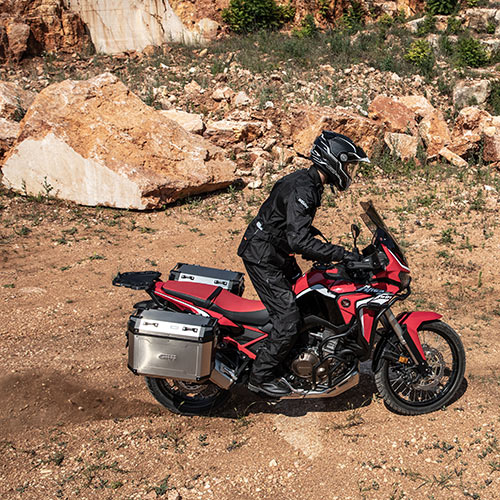 Juego de maletas laterales de aluminio Givi Trekker Outback 37L Monokey