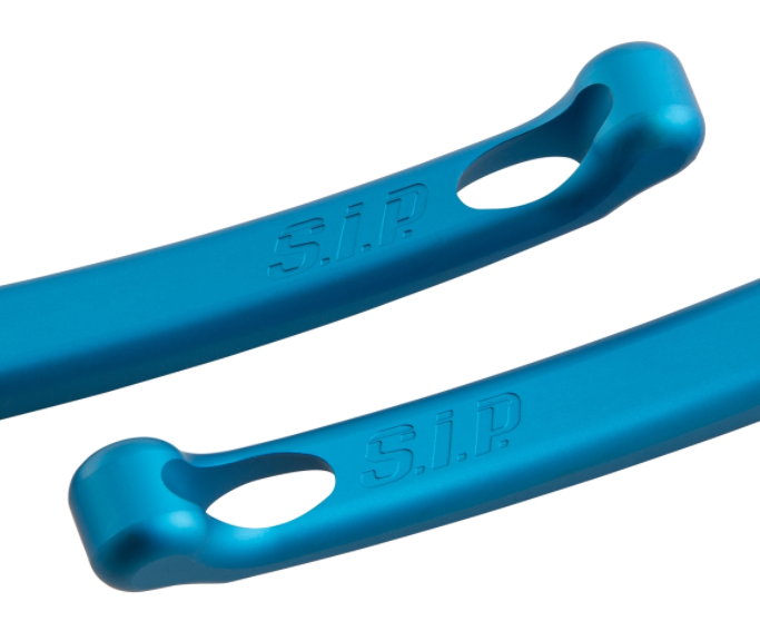Juego de palanca deportiva de freno izquierda/derecha para Vespa LX/LXV/S/Primavera/Sprint 50-150ccm, azul mate