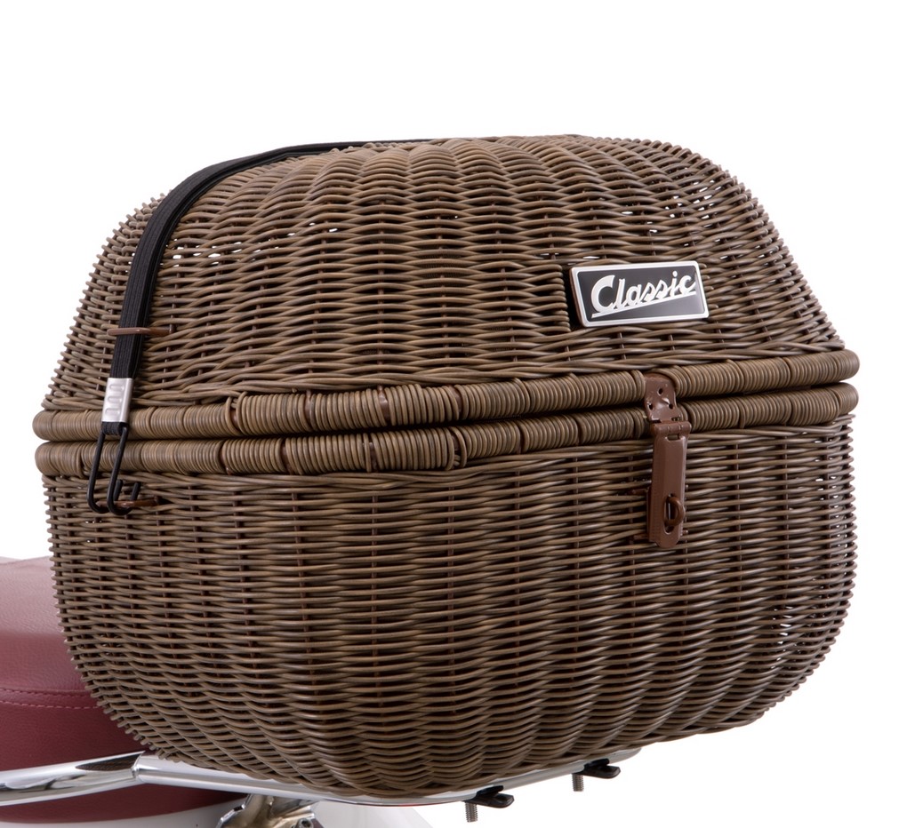 Kit de portaequipajes Classic para Vespa GTS/GTV/GT60 125-300cc, marrón oscuro