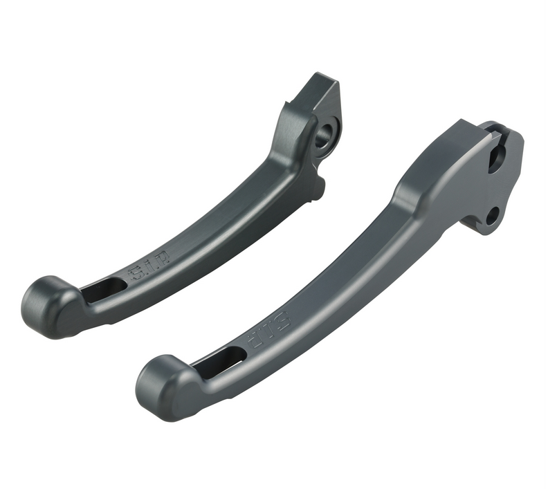 Juego de maneta deportiva embrague/freno para Vespa PX 125 -150cc, HBZ Hengtong, derecha/izquierda, gris mate