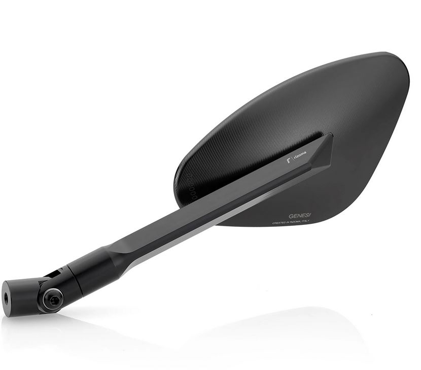 Espejo RIZOMA Genesi derecho para Vespa, anodizado negro