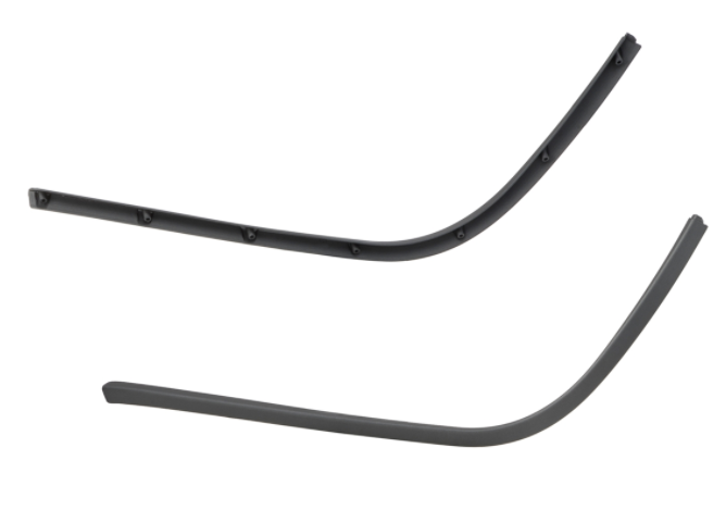 Estribo de tubo mono ranura gris mate para Vespa Primavera/Sprint 50-150ccm